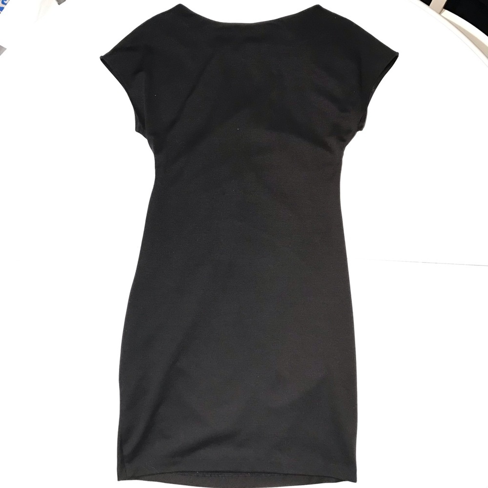 Aqua Ruched Mini Dress - Picture 2 of 4